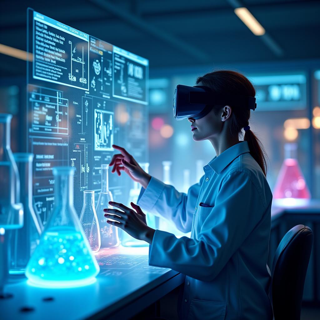 Simulación de laboratorio de química en realidad virtual
